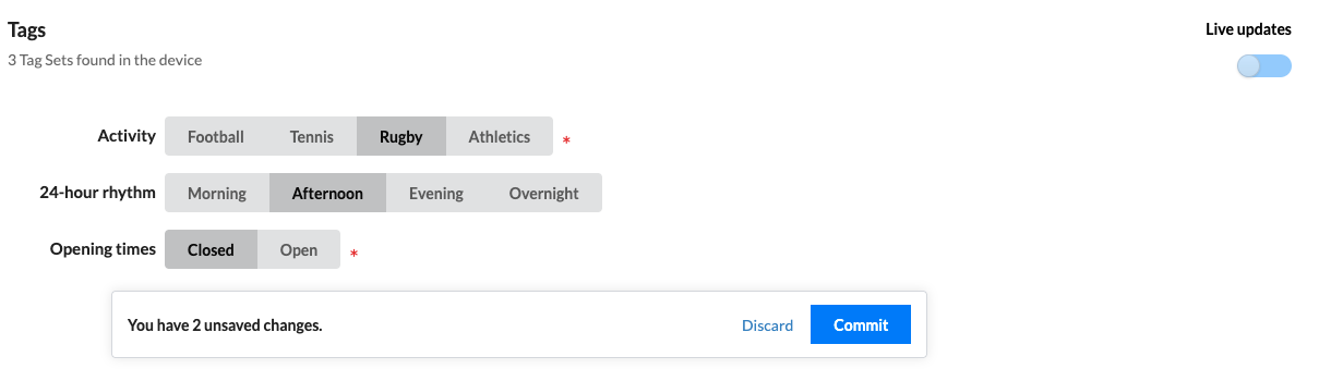Edit tags