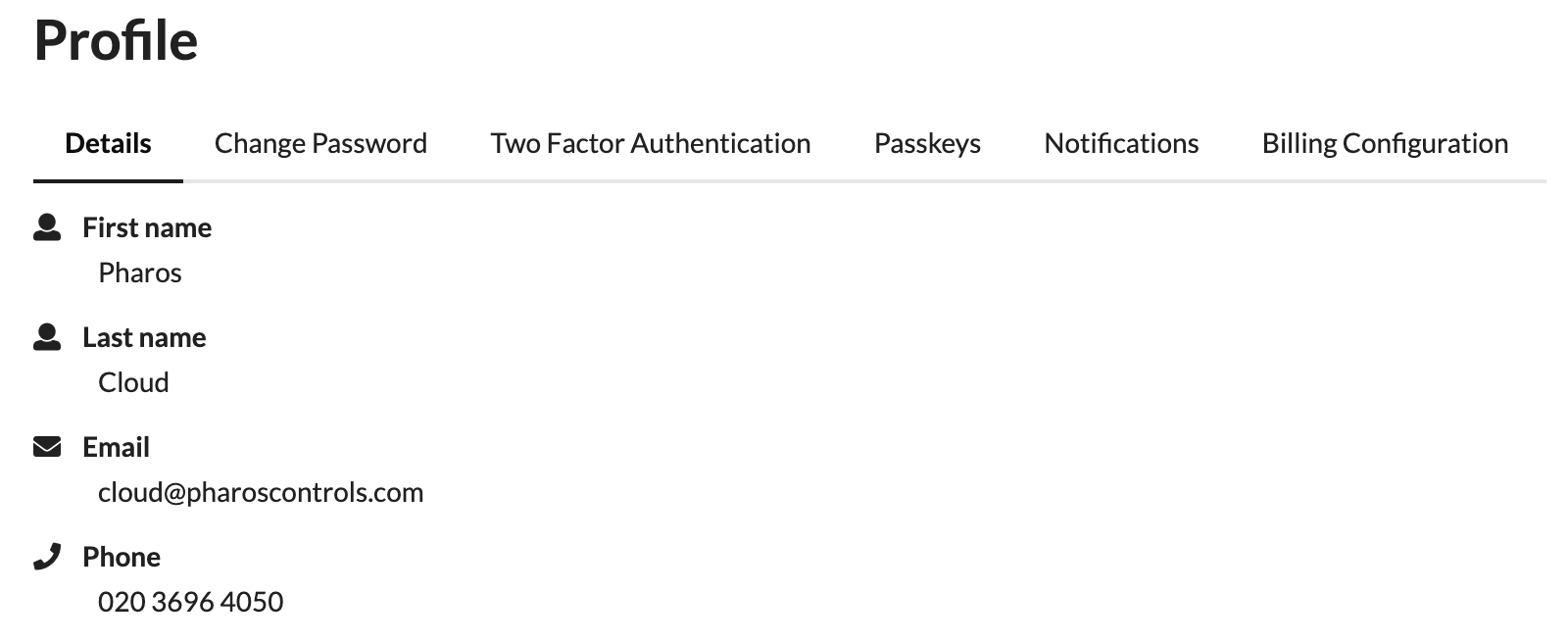 User Profile