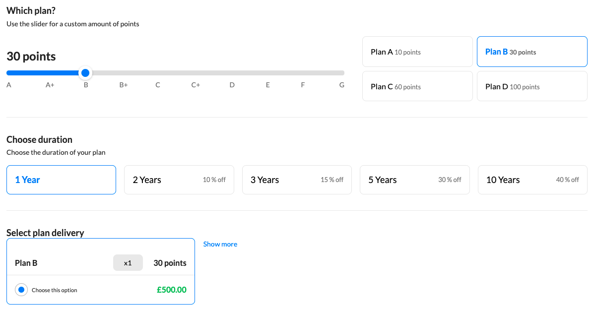 The Vouchers tab