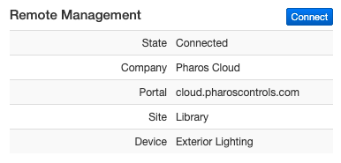 The device reporting Connected