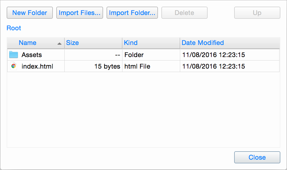 Custom Web Interface